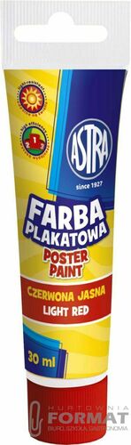 Farba plakatowa Astra, jasnoczerwona 30 ml 3