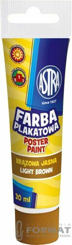 Farba plakatowa Astra, jasnobrązowa 30 ml 2