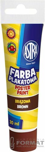Farba plakatowa Astra, brązowa 30 ml 3
