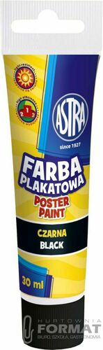 Farba plakatowa Astra, czarna 30 ml 4