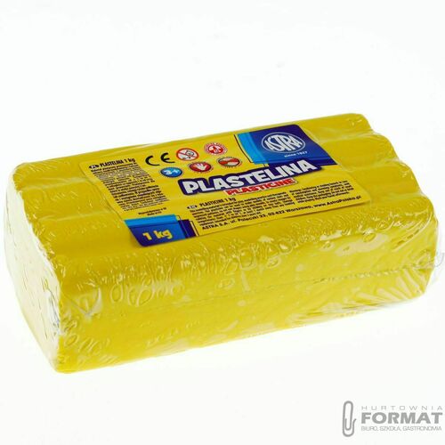 Plastelina Astra 1 kol. żółta 1000g 2
