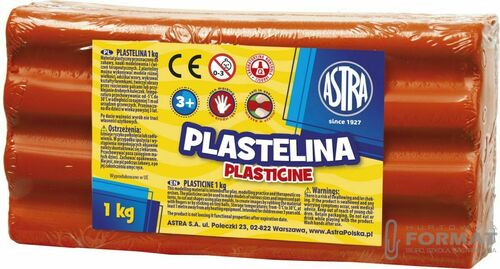 PLASTELINA 1KG CZERWONA ASTRA 2