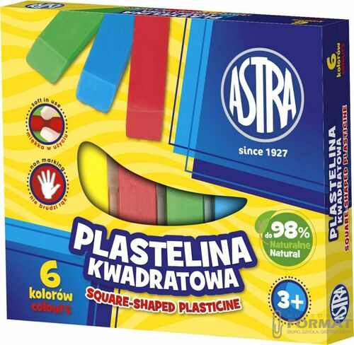 PLASTELINA ASTRA 6 KWADRATOWA 2