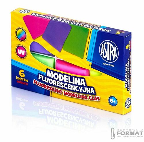 Modelina fluorescencyjna Astra 6 kolorów 2