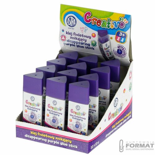 KLEJ W SZTYFCIE FIOLETOWY ZNIKAJĄCY ASTRA 12 G 2