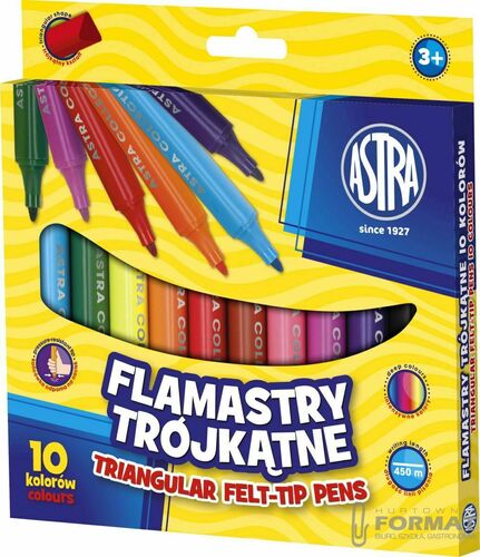 Flamastry trójkątne Astra 10 kol. 2