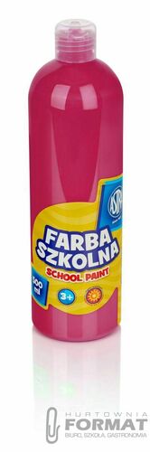 Farba szkolna Astra - różowa 500 ml 2