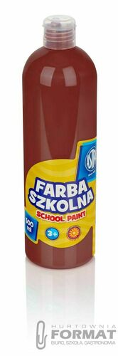 Farba szkolna Astra - brązowa 500 ml 2