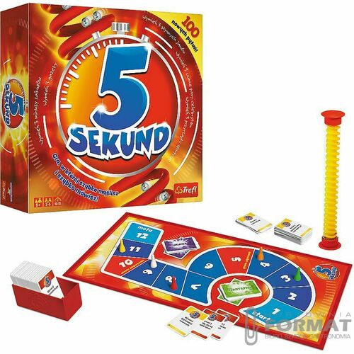5 Sekund gra planszowa nowa edycja Trefl czerwona 4