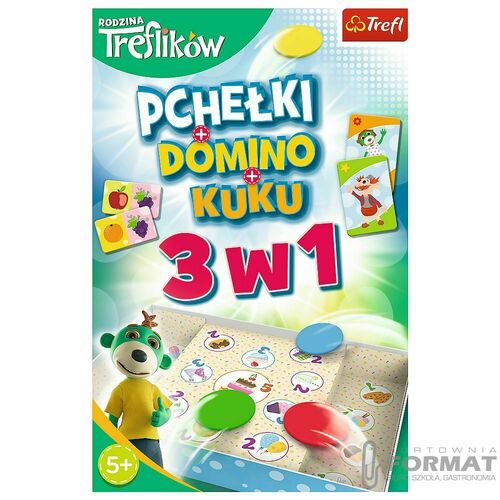 GRA - Trefliki 3w1 Domino Pchełki Kuku 01921 2