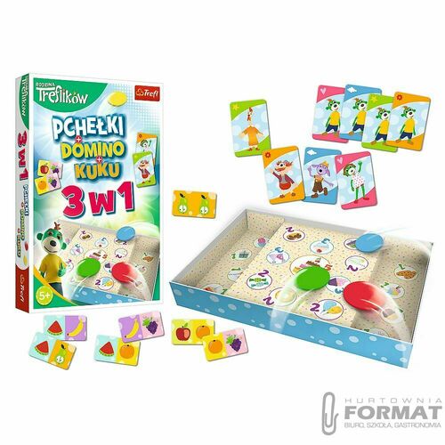 GRA - Trefliki 3w1 Domino Pchełki Kuku 01921 5
