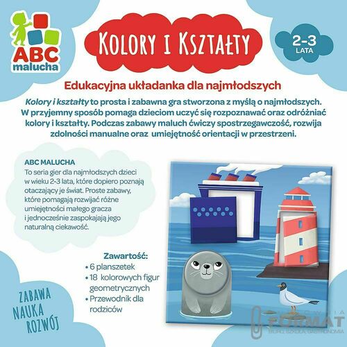 ABC malucha, Gra edukacyjna Trefl, Kolory i kszt. 2
