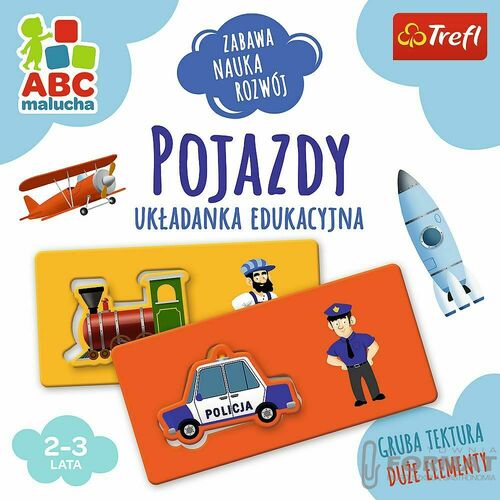 Pojazdy ABC Malucha gra edukacyjna 01942 Trefl 5
