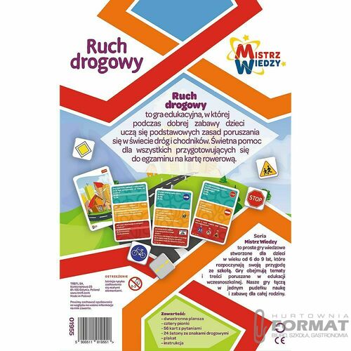 Ruch drogowy / Mistrz Wiedzy gra 01955 Trefl 4