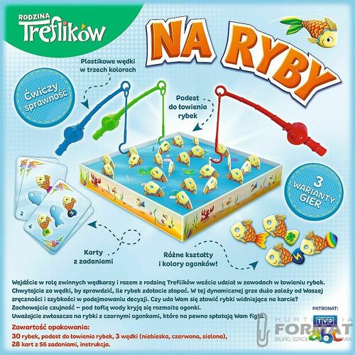 Rodzina Treflików Na Ryby, gra zręcznościowa Trefl 3