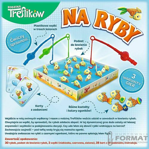 Rodzina Treflików Na Ryby, gra zręcznościowa Trefl 5