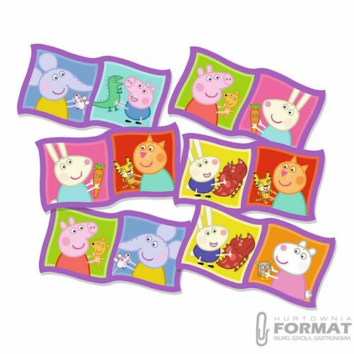 Domino Świnka Peppa gra 02066 Trefl p12 2