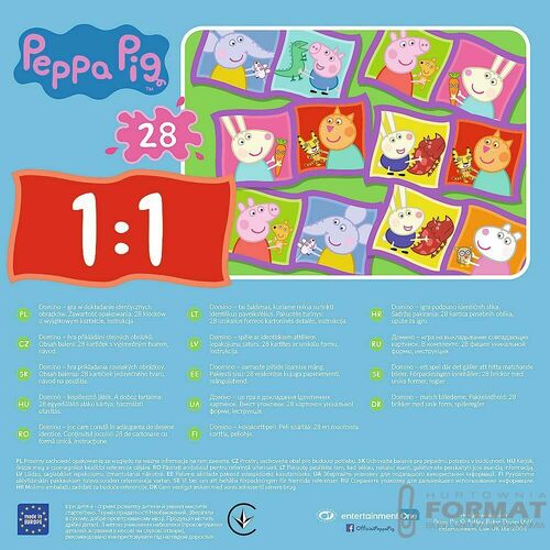 Domino Świnka Peppa gra 02066 Trefl p12 3