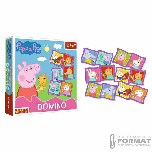 Domino Świnka Peppa gra 02066 Trefl p12 4