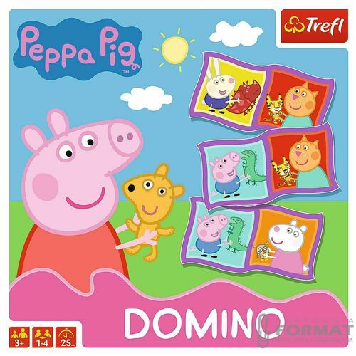 Domino Świnka Peppa gra 02066 Trefl p12 5