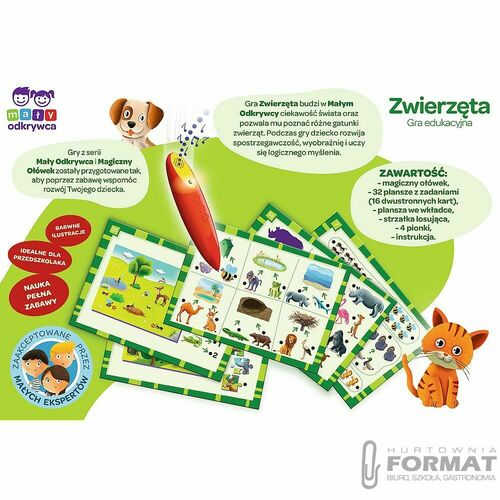 Zwierzęta Magiczny ołówek gra edukacyjna 02111 Tre 3
