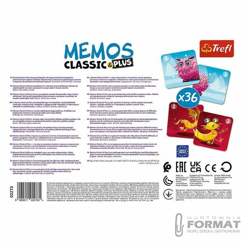 Memos classic&plus Urocze potworki gra Trefl 02273 4