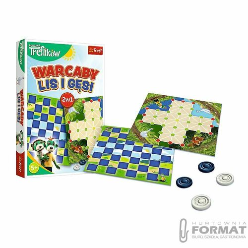 Gra 2w1. Warcaby, Lis i Gęsi 02301 4