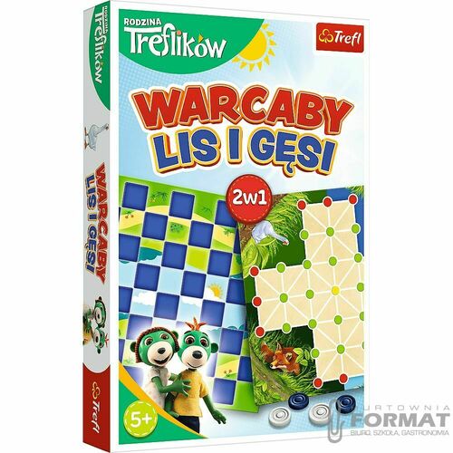 Gra 2w1. Warcaby, Lis i Gęsi 02301 6