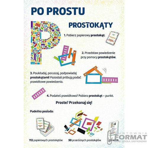 PROMO Po prostu P Prostokąty gra 02437 Trefl 2
