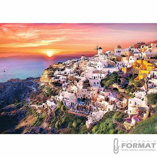 Puzzle 1000el Zachód słońca nad Santorini 10435 Tr 2