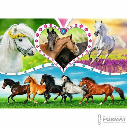 Puzzle 200 elementów. Piękne konie 13248 4