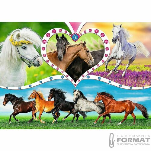 Puzzle 200 elementów. Piękne konie 13248 6