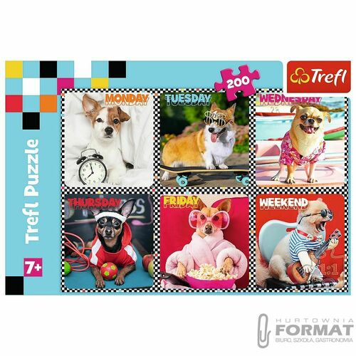 Puzzle 200el Wesołe psy 13279 Trefl 3