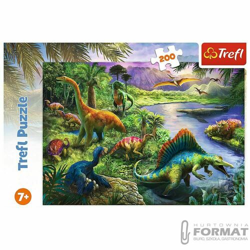 Puzzle 200el Drapieżne dinozaury 13281 Trefl 3