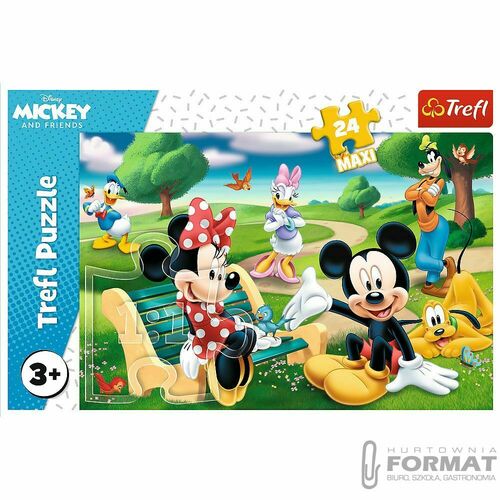 Puzzle 24el Maxi Myszka Miki w gronie przyjaciół 1 3