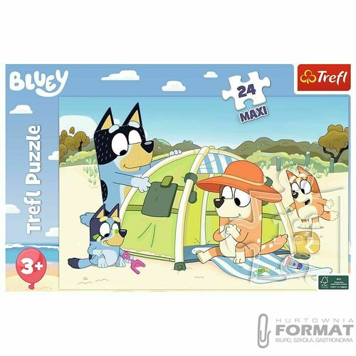 Puzzle 24el Maxi Wspaniały dzień Bluey 14357 Trefl 3