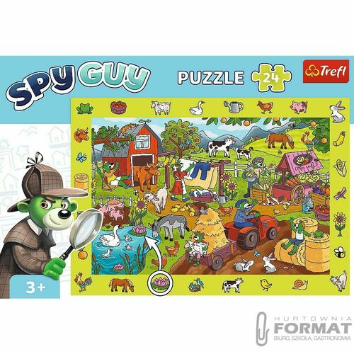 Puzzle Trefl Rodzina Treflików Spy Guy 24 el. (15589) 3