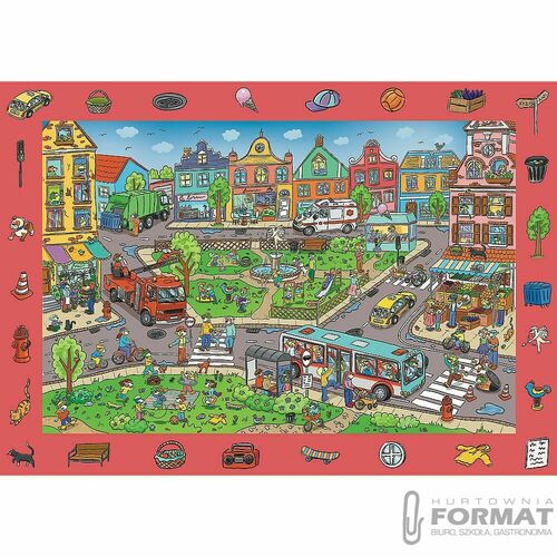Puzzle Trefl Rodzina Treflików Spy Guy - Miasto (15590) 2