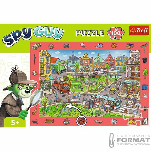 Puzzle Trefl Rodzina Treflików Spy Guy - Miasto (15590) 3