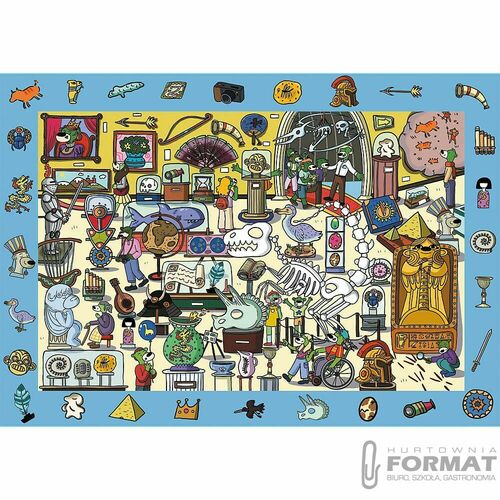 Puzzle Trefl Rodzina Treflików Spy Guy - Muzeum 100 el. (15595) 2