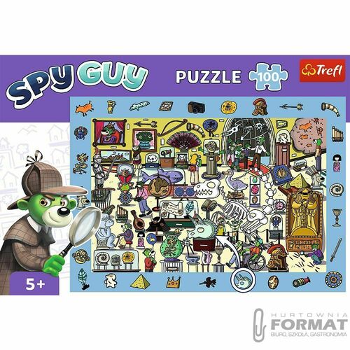Puzzle Trefl Rodzina Treflików Spy Guy - Muzeum 100 el. (15595) 3
