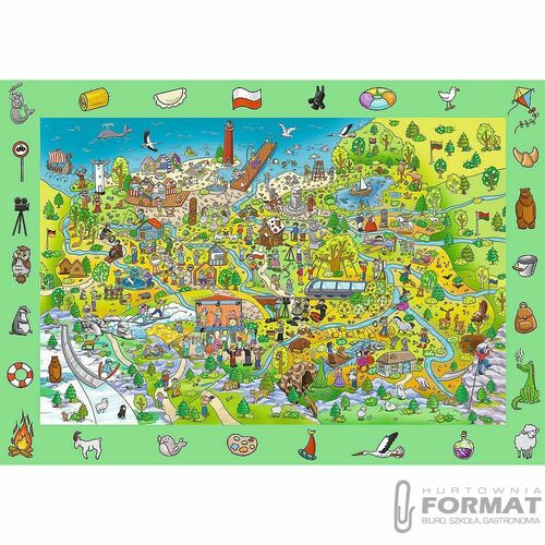 Puzzle Trefl Rodzina Treflików Spy Guy - Polska (15596) 2
