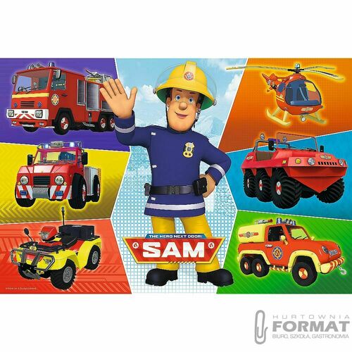 Puzzle 100 Pojazdy Strażaka Sama TREFL 16354 2