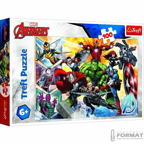 Puzzle 100el Siła Avengersów Marvel 16431 Trefl 4