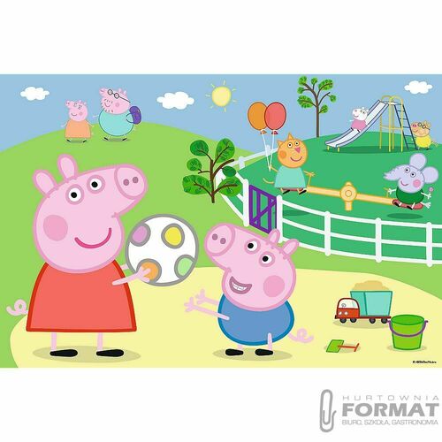 Puzzle 60el Zabawy w gronie przyjaciół Świnka Pepp 2