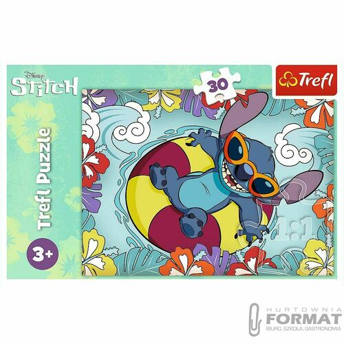 Puzzle 30el Lilo& Stitch na wakacjach TREFL 3