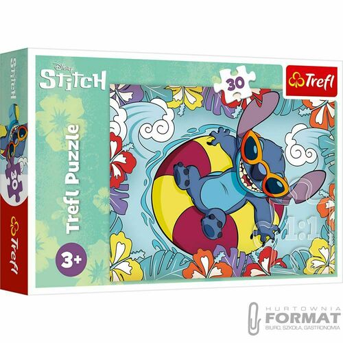 Puzzle 30el Lilo& Stitch na wakacjach TREFL 4