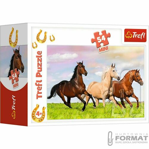 Puzzle 54el Mini Świat koni 2 Trefl 19725 3