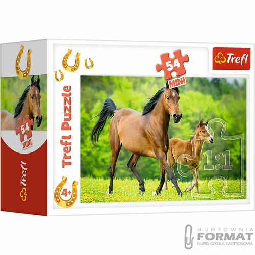 Puzzle 54el Mini Świat koni 2 Trefl 19725 4