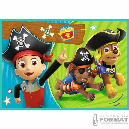 Puzzle 4w1 Wesoła ekipa Psiego Patrolu. Paw Patrol 4